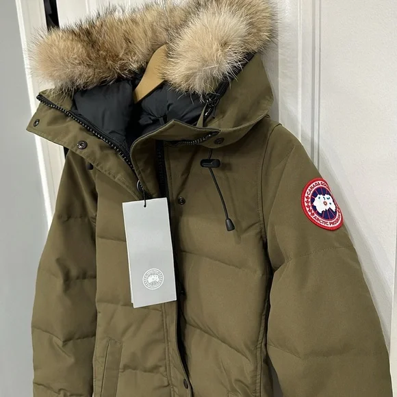 Canada Goose Shelburne Parka Military Green 3802L-49 Size 2XS - Picture 3 of 12